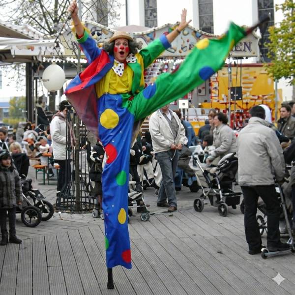 Stelzenclown »Schalk-im-Nack«