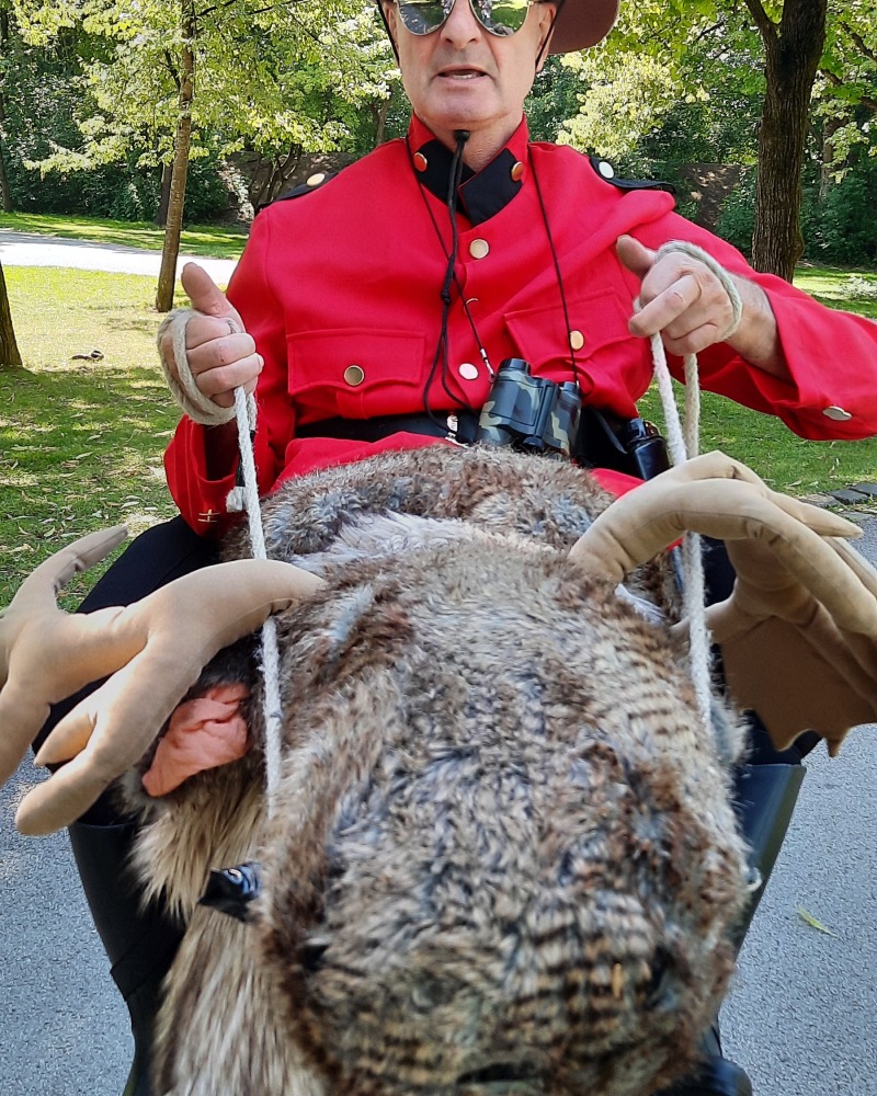 Ranger auf seinem Elch